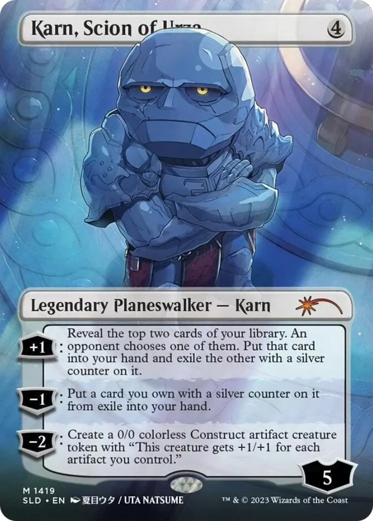 Karn, Scion of Urza (SLD-1419) - Secret Lair Drop (Borderless) Foil