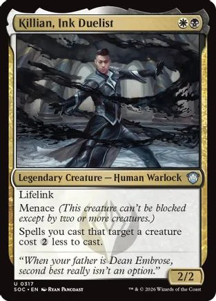 Killian, Ink Duelist (SOC-317) - Commander: Secrets of Strixhaven