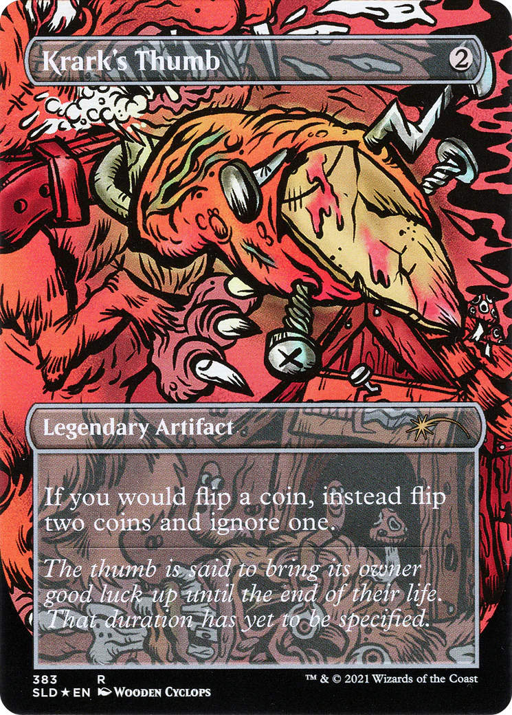 Krark's Thumb // Krark's Thumb (SLD-383) - Secret Lair Drop (Borderless) Foil - Image 2