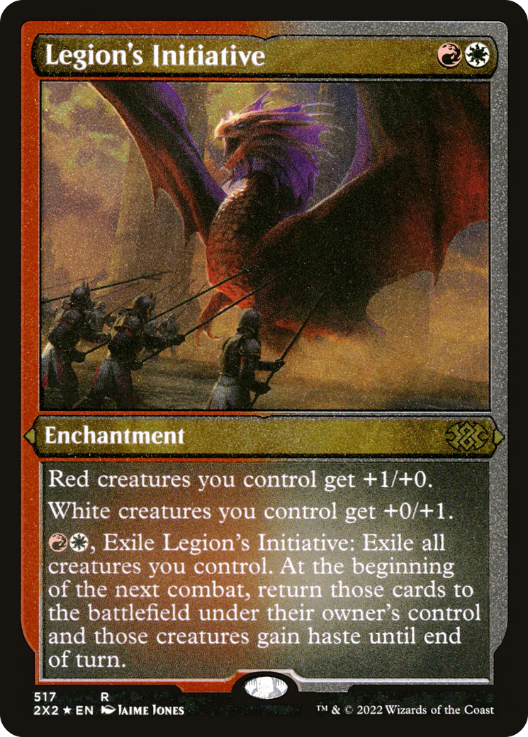 Legion's Initiative (Foil Etched) (2X2-517) - Double Masters 2022 Foil