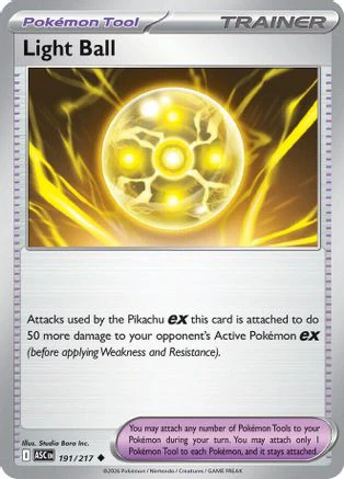 Light Ball 191  - Reverse Holofoil ME Ascended Heroes - Uncommon