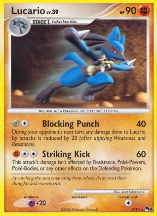 Lucario 002/017 POP Series 8 - Rare