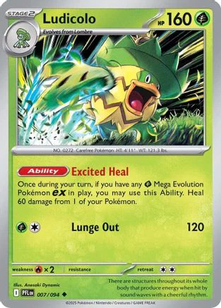 Ludicolo 007/094 ME02 Phantasmal Flames - Uncommon