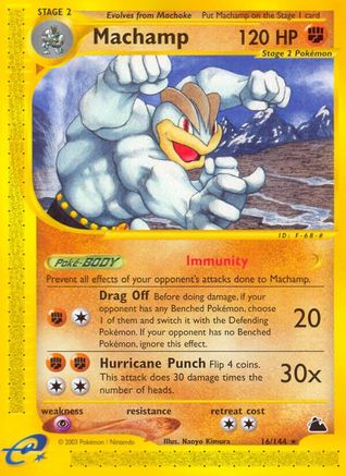 Machamp (16) 016 - Reverse Holofoil Skyridge - Rare