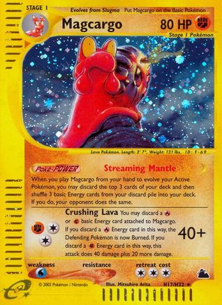 Magcargo (H17) H17  - Holofoil Skyridge - Holo Rare