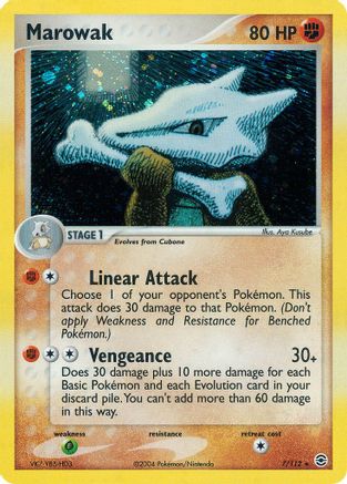 Marowak 007 FireRed & LeafGreen - Holo Rare