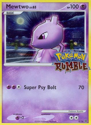 Mewtwo 009 - Holofoil Rumble - Promo