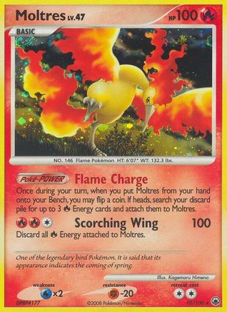 Moltres 010 - Holofoil Majestic Dawn - Holo Rare