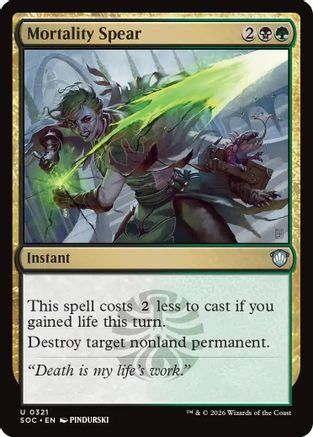 Mortality Spear (SOC-321) - Commander: Secrets of Strixhaven