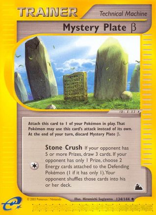 Mystery Plate Beta 134 Skyridge - Uncommon
