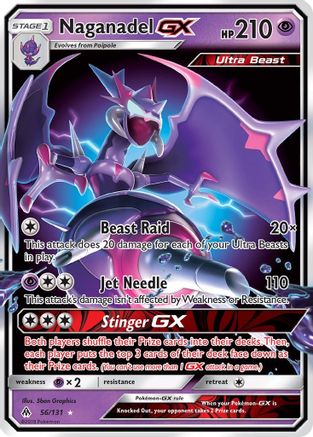 Naganadel GX 056/131 - Holofoil SM Forbidden Light - Ultra Rare