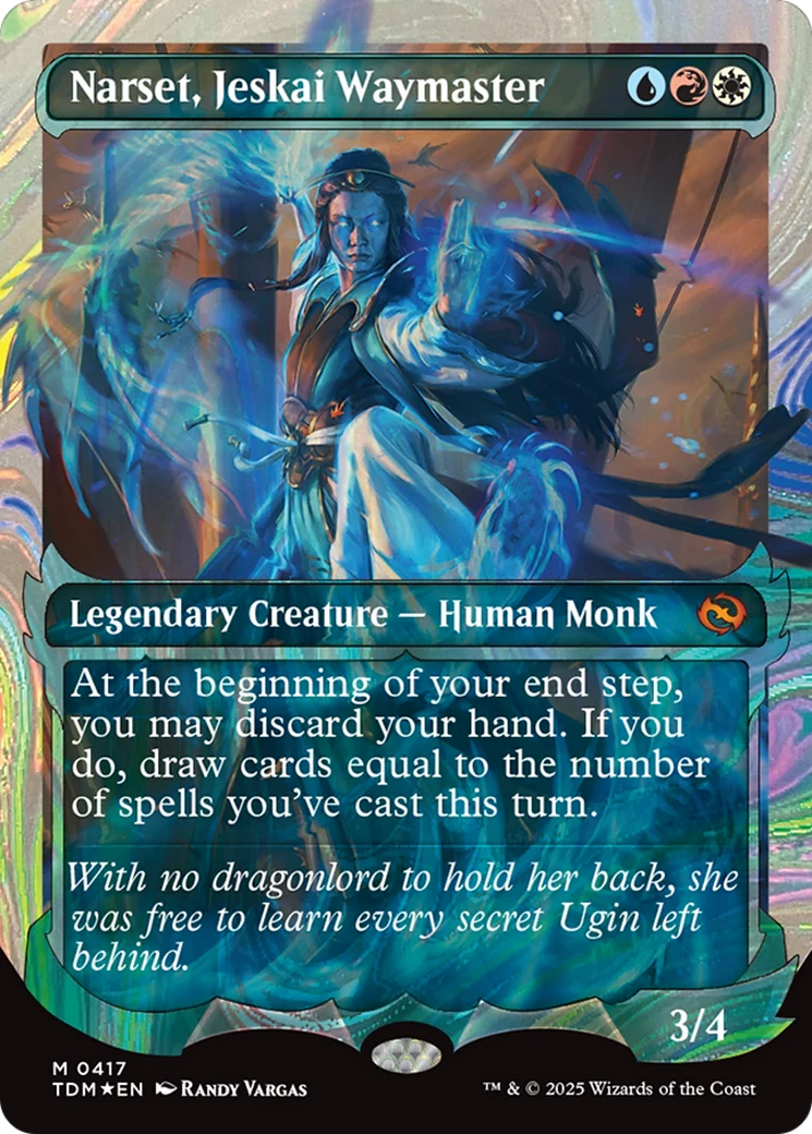 Narset, Jeskai Waymaster (TDM-417) - Tarkir: Dragonstorm: (Showcase) Foil