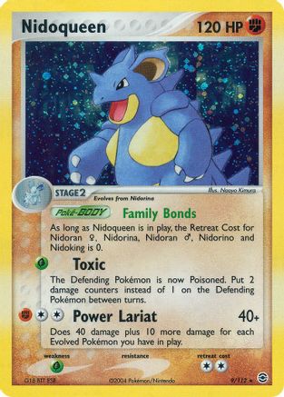 Nidoqueen 009 FireRed & LeafGreen - Holo Rare