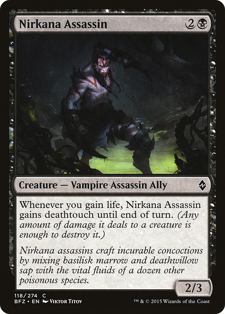 Nirkana Assassin (BFZ-118) - Battle for Zendikar