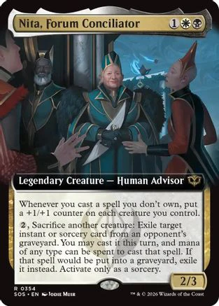 Nita, Forum Conciliator (Extended Art) (SOS-354) - Secrets of Strixhaven