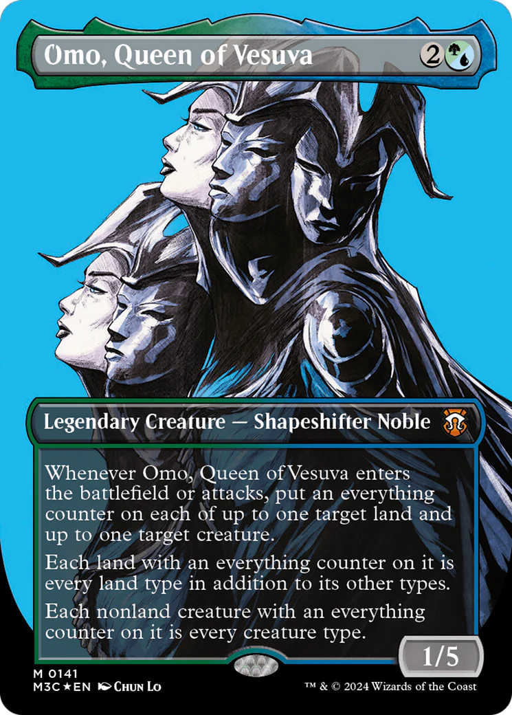Omo, Queen of Vesuva (M3C-141) - Modern Horizons 3 Commander (Borderless) Foil