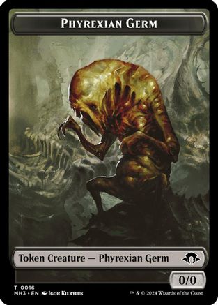 Phyrexian Germ // Emblem - Tamiyo, Seasoned Scholar Double-Sided Token (MH3-16 // 35) - Modern Horizons 3 Foil