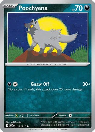 Poochyena 128 - Reverse Holofoil ME Ascended Heroes - Common