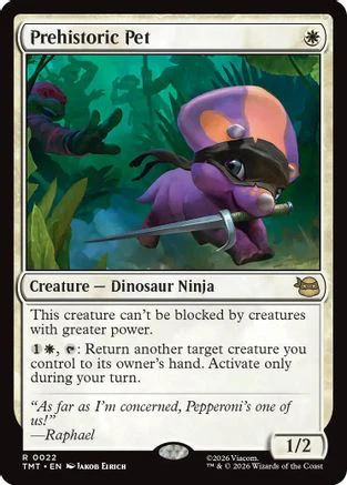 Prehistoric Pet (TMT-022) - Teenage Mutant Ninja Turtles Foil