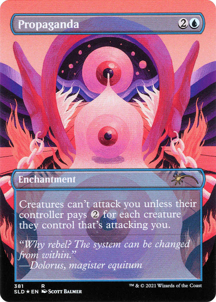 Propaganda // Propaganda (SLD-381) - Secret Lair Drop (Borderless) Foil - Image 2