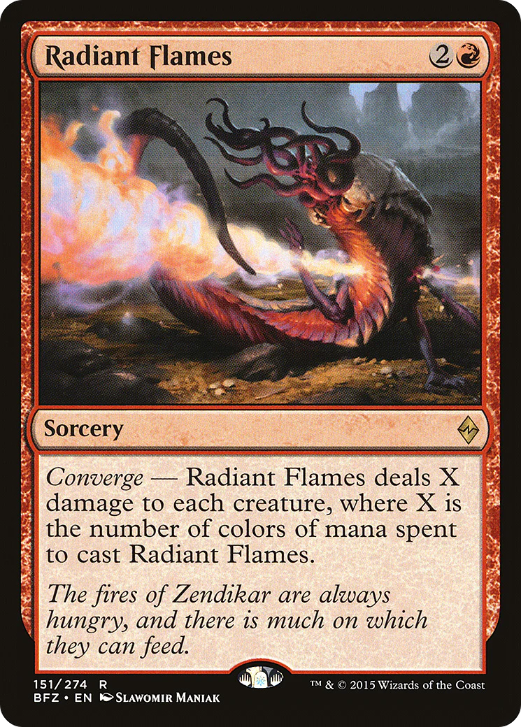 Radiant Flames (BFZ-151) - Battle for Zendikar