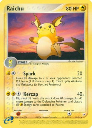 Raichu 013 Team Magma vs Team Aqua - Rare