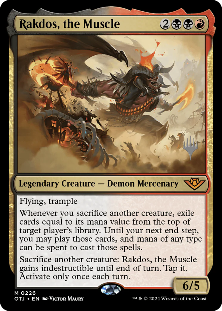 Rakdos, the Muscle (PPOTJ-226) - Outlaws of Thunder Junction Promos Foil