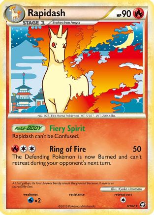 Rapidash 008 - Holofoil Triumphant - Holo Rare