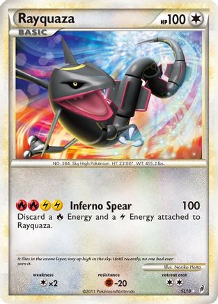 Rayquaza (Shiny) SL10  - Holofoil Call of Legends - Shiny Holo Rare