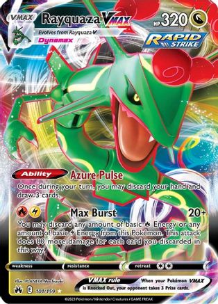 Rayquaza VMAX (101) 101/159  - Holofoil Crown Zenith - Ultra Rare