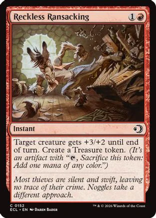 Reckless Ransacking (ECL-152) - Lorwyn Eclipsed Foil