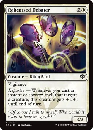 Rehearsed Debater (SOS-029) - Secrets of Strixhaven Foil