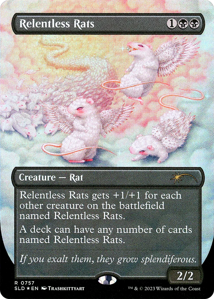 Relentless Rats (SLD-757) - Secret Lair Drop (Borderless) Foil
