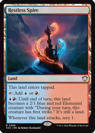 Restless Spire (SOC-399) - Commander: Secrets of Strixhaven