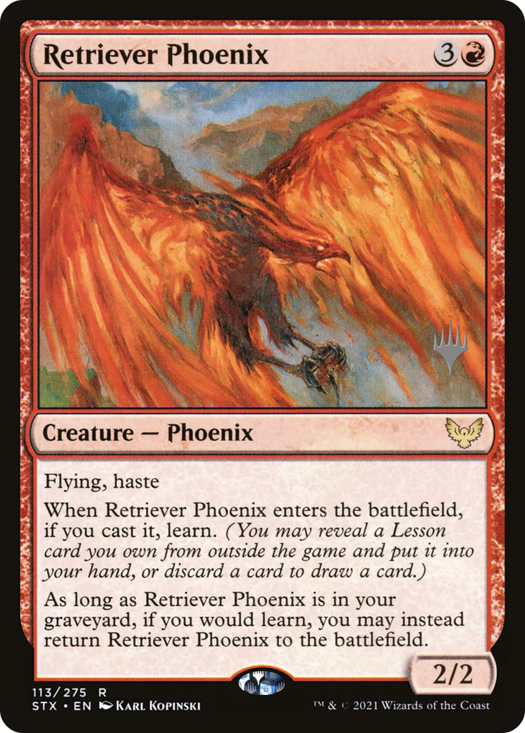 Retriever Phoenix (PPSTX-113P) - Strixhaven: School of Mages Promos Foil