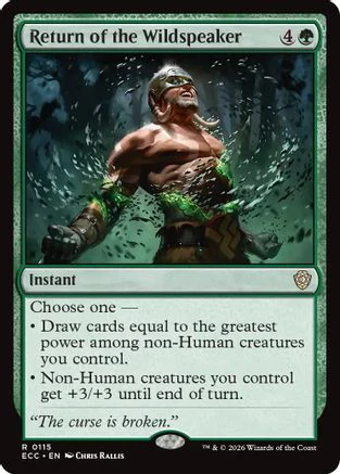 Return of the Wildspeaker (ECC-115) - Commander: Lorwyn Eclipsed