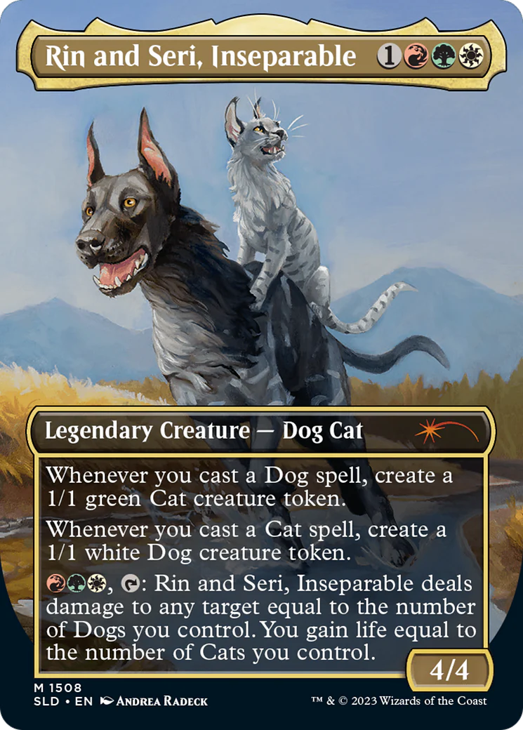 Rin and Seri, Inseparable // Rin and Seri, Inseparable (SLD-1508) - Secret Lair Drop (Borderless) Foil - Image 2