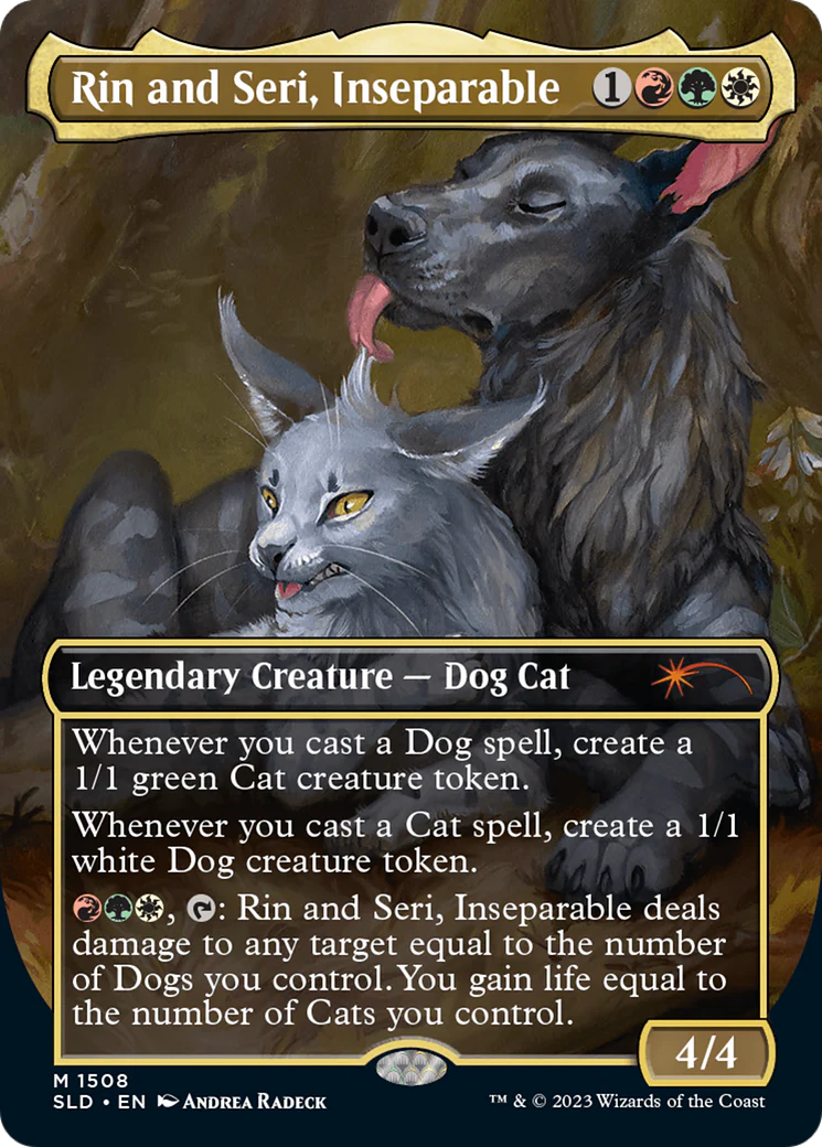 Rin and Seri, Inseparable // Rin and Seri, Inseparable (SLD-1508) - Secret Lair Drop (Borderless) Foil - Image 3
