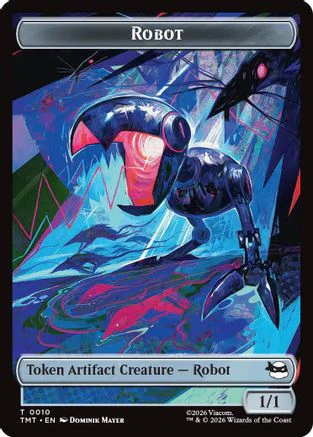 Robot // Mutagen Double-Sided Token (TMT-10 // 9) - Teenage Mutant Ninja Turtles