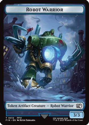 Robot Warrior (0012) // Copy (0001) Double-Sided Token (FIN-12 // 1) - FINAL FANTASY