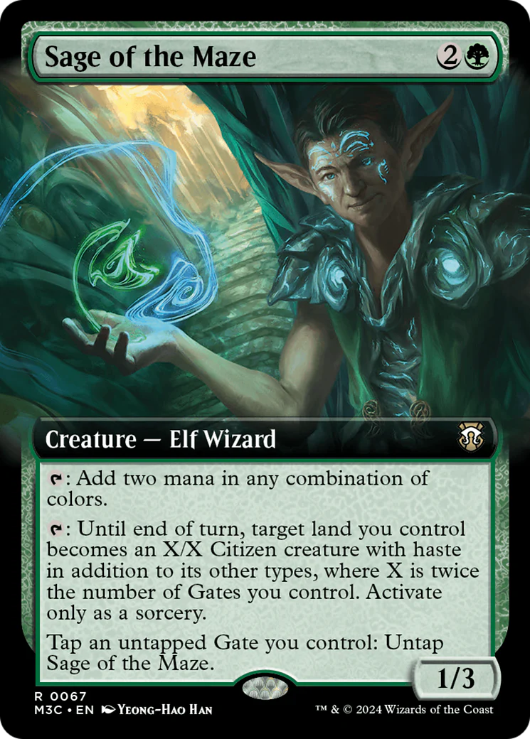 Sage of the Maze (M3C-067) - Modern Horizons 3 Commander: (Extended Art) Foil