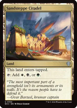 Sandsteppe Citadel (ECC-164) - Commander: Lorwyn Eclipsed