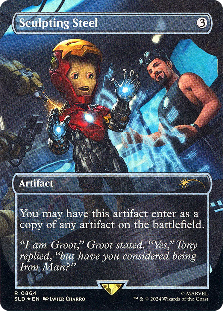 Sculpting Steel (SLD-864) - Secret Lair Drop (Borderless) Foil