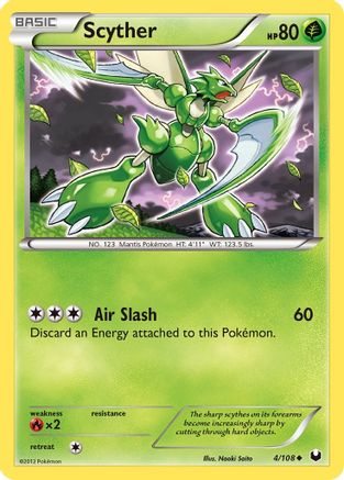Scyther 004 - Reverse Holofoil Dark Explorers - Uncommon