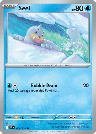 Seel 021 - Reverse Holofoil ME02 Phantasmal Flames - Common