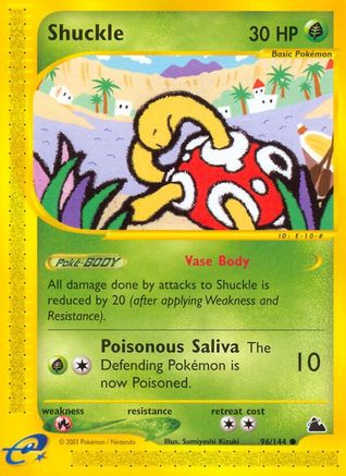 Shuckle 096 - Reverse Holofoil Skyridge - Common
