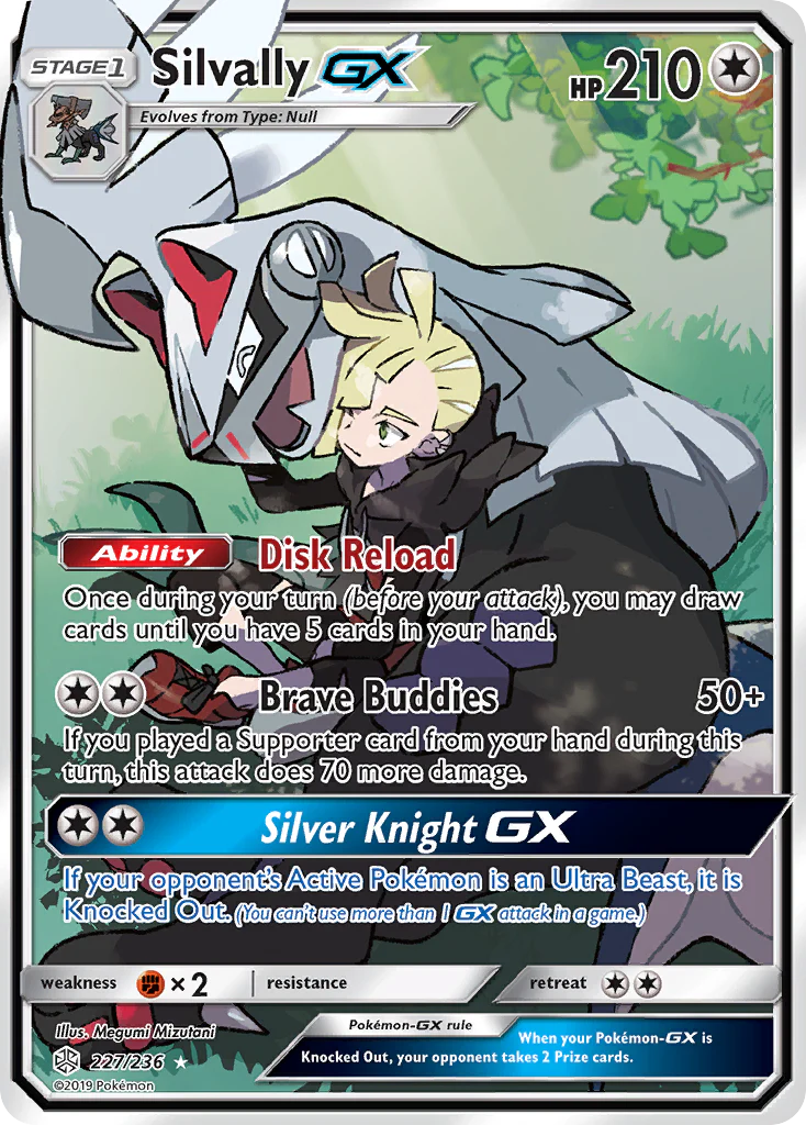 Silvally GX (Full Art) 227/236  - Holofoil SM  Cosmic Eclipse - Ultra Rare