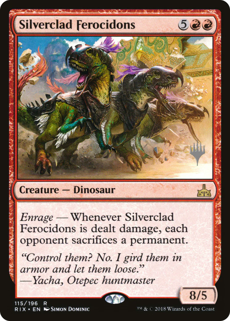 Silverclad Ferocidons (PPM20-115) - Rivals of Ixalan Promos