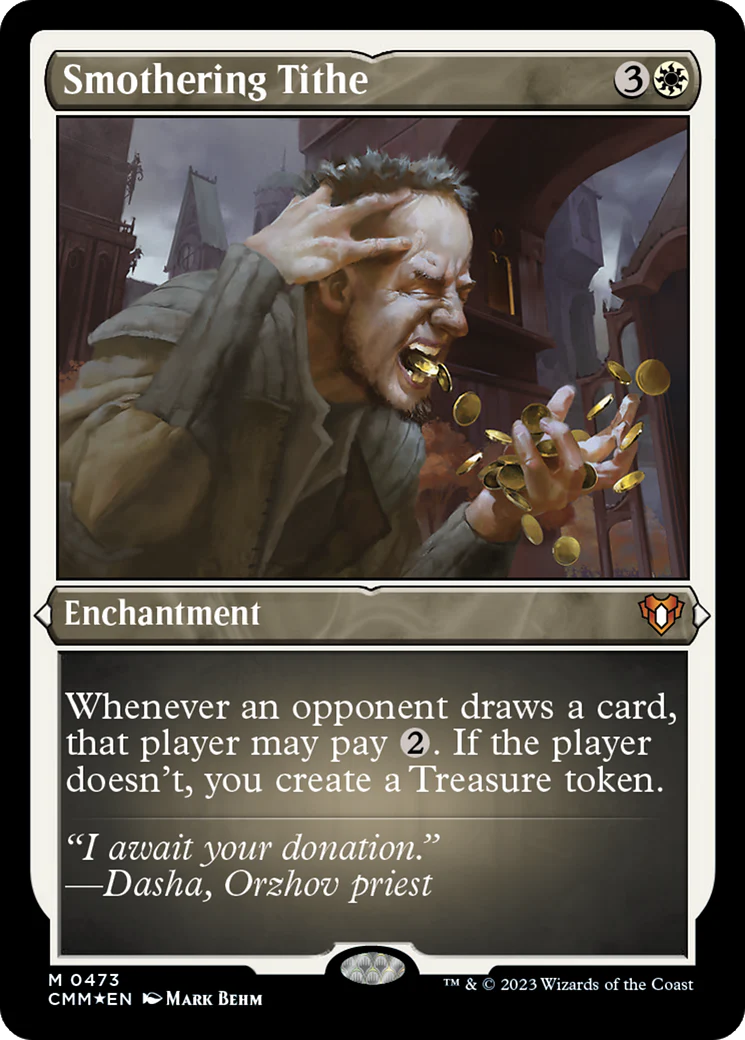 Smothering Tithe (Foil Etched) (CMM-473) - Commander Masters Foil