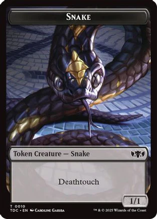 Snake // Myr Double-Sided Token (TDC-10 // 30) - Commander: Tarkir: Dragonstorm